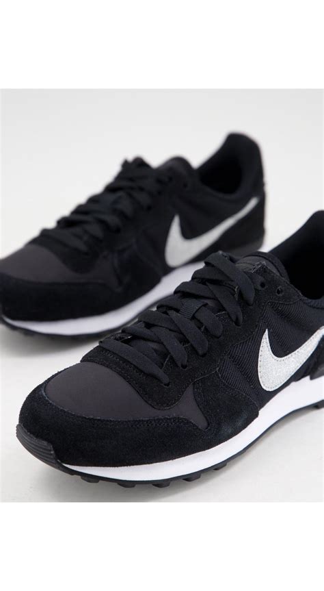 nike damenschuhe schwarz glitzer|Nike Internationalist Glitter black/white/black ab 99,99  .